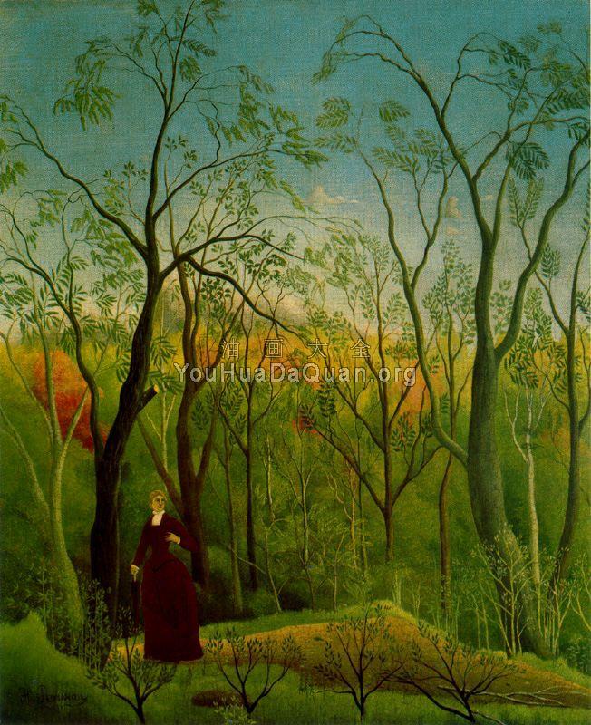 The Walk in the Forest - 亨利·卢梭